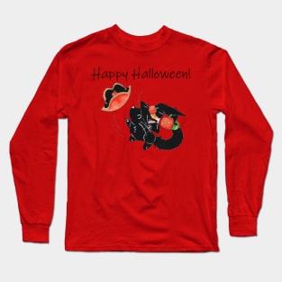 Halloween Hats (With Text) Long Sleeve T-Shirt